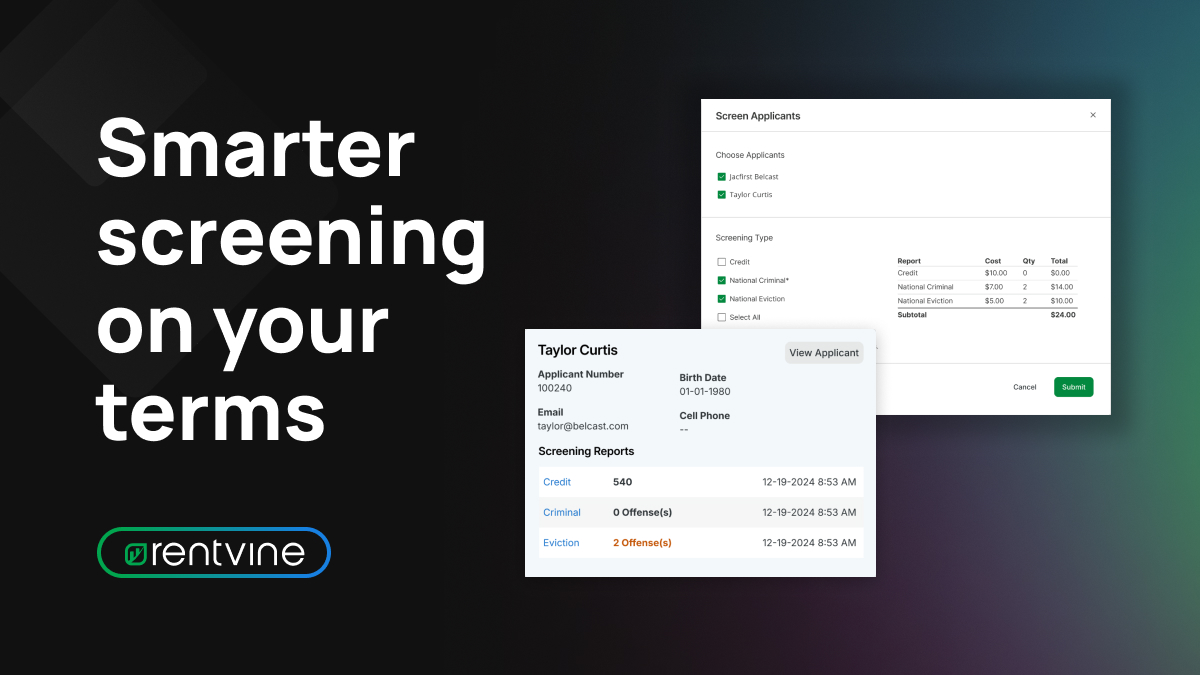 Smarter screening on your terms: Meet Dynamic Screening in Rentvine